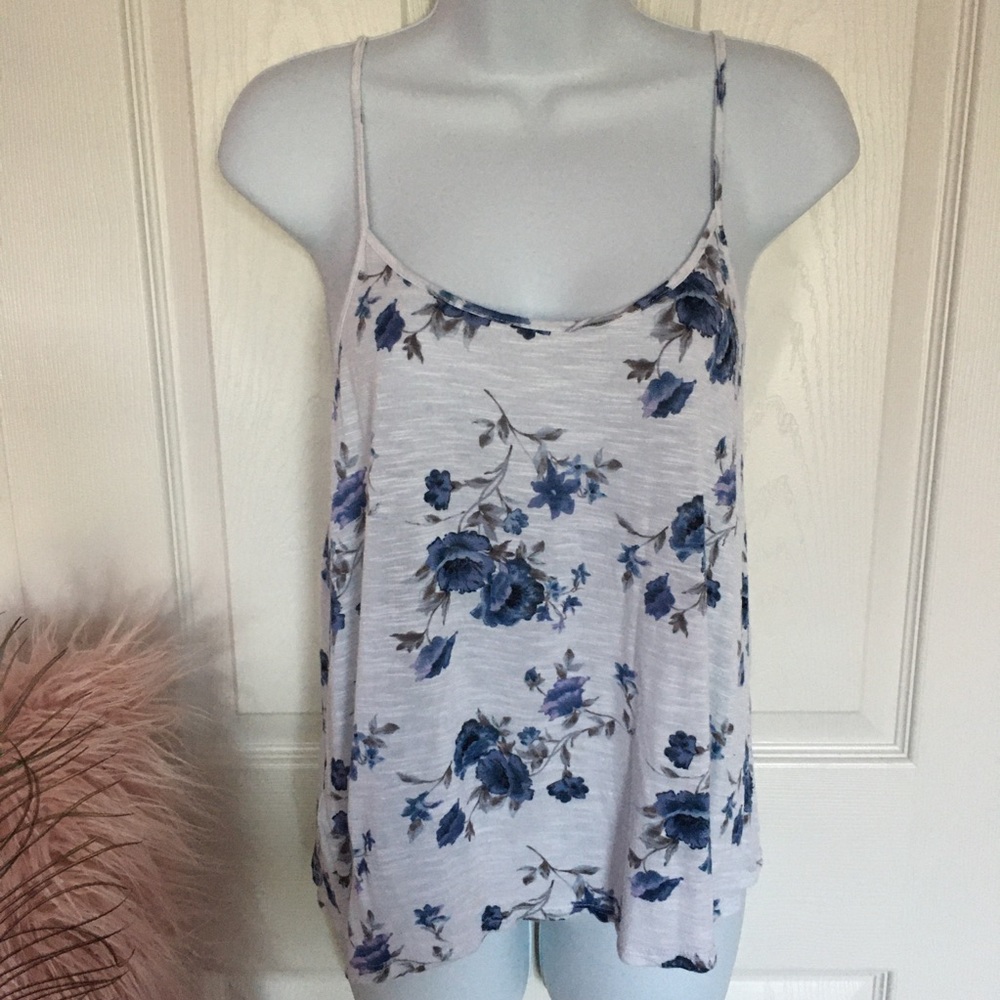 Blue Floral Top